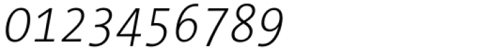 TheMix Mono Condensed ExtraLight Italic Font OTHER CHARS