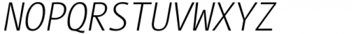 TheMix Mono Condensed ExtraLight Italic Font UPPERCASE