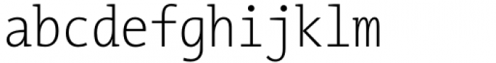 TheMix Mono Condensed ExtraLight Font LOWERCASE