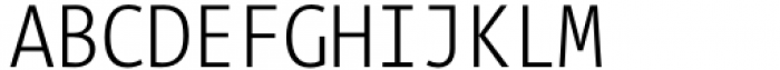 TheMix Mono Condensed Light Font UPPERCASE
