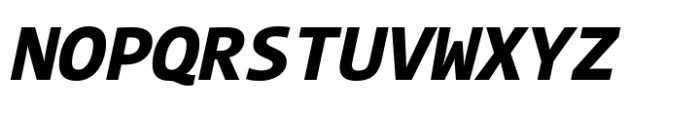 TheMix Mono ExtraBold Italic Font UPPERCASE