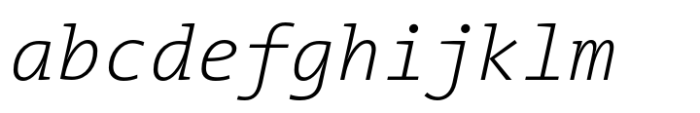 TheMix Mono ExtraLight Italic FONT