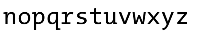 TheMix Mono Regular Font LOWERCASE