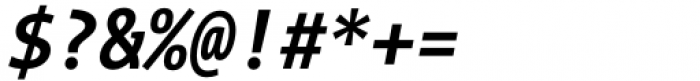 TheMix Mono SemiCondensed Bold Italic Font OTHER CHARS