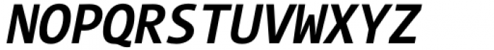 TheMix Mono SemiCondensed Bold Italic Font UPPERCASE