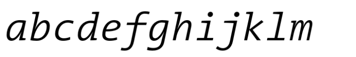 TheMix Mono SemiLight Italic FONT