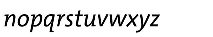 TheMix Plain Italic Font LOWERCASE