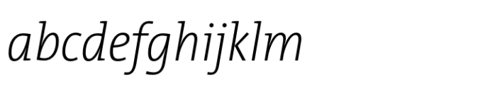 TheMix SemiCondensed ExtraLight Italic FONT