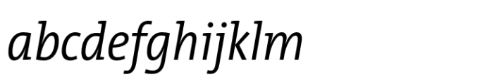 TheMix SemiCondensed SemiLight Italic FONT
