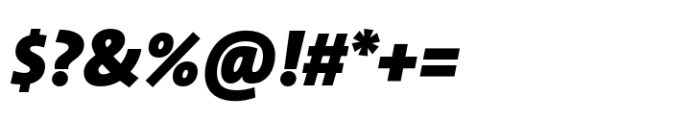 TheSans Black Italic Font OTHER CHARS