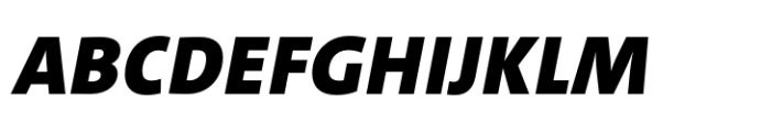 TheSans Black Italic Font UPPERCASE