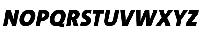 TheSans Black Italic Font UPPERCASE