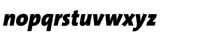 TheSans Black Italic Font LOWERCASE