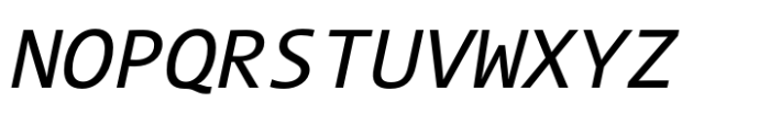 TheSans Mono Regular Italic Font UPPERCASE