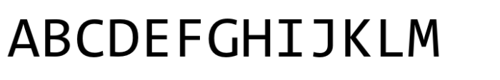 TheSans Mono Regular Font UPPERCASE