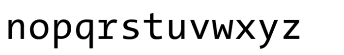 TheSans Mono Regular Font LOWERCASE