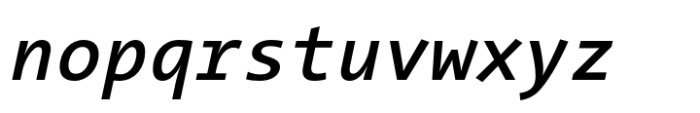TheSans Mono SemiBold Italic Font LOWERCASE