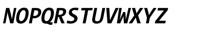 TheSans Mono SemiCondensed Bold Italic Font UPPERCASE