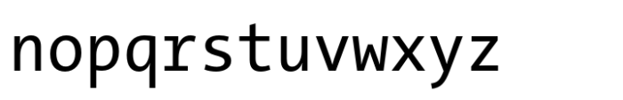 TheSans Mono SemiCondensed Regular Font LOWERCASE