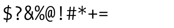 TheSans Mono SemiCondensed SemiLight Font OTHER CHARS