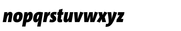 TheSans SemiCondensed Black Italic Font LOWERCASE