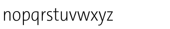 TheSans SemiCondensed ExtraLight Font LOWERCASE