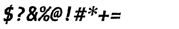 TheSans Typewriter Bold Italic Font OTHER CHARS