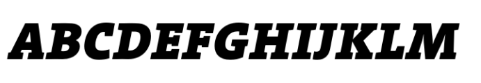 TheSerif Black Italic Font UPPERCASE