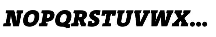 TheSerif Black Italic Font UPPERCASE