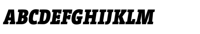TheSerif Condensed Black Italic Font UPPERCASE