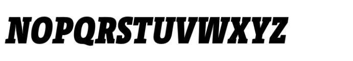 TheSerif Condensed Black Italic Font UPPERCASE