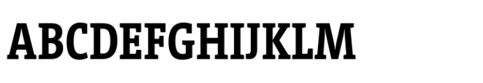 TheSerif Condensed Bold Font UPPERCASE