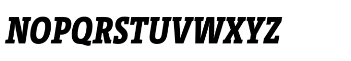 TheSerif Condensed ExtraBold Italic Font UPPERCASE