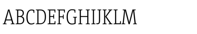 TheSerif Condensed ExtraLight Font UPPERCASE