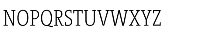 TheSerif Condensed ExtraLight Font UPPERCASE