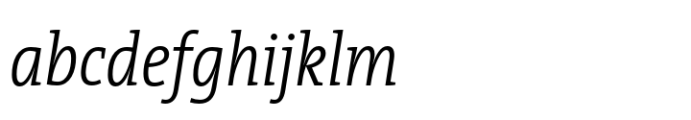 TheSerif Condensed Light Italic FONT