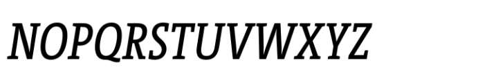 TheSerif Condensed Plain Italic Font UPPERCASE