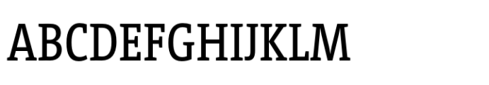 TheSerif Condensed Plain Font UPPERCASE