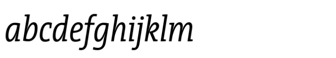 TheSerif Condensed SemiLight Italic FONT