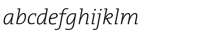 TheSerif ExtraLight Italic FONT