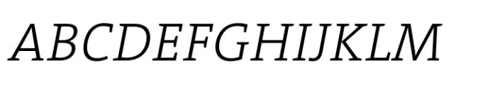 TheSerif Light Italic Font UPPERCASE