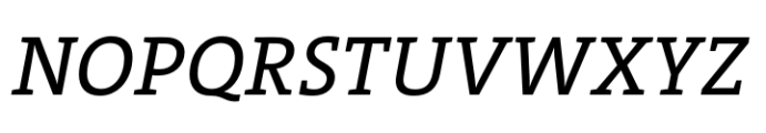 TheSerif Plain Italic Font UPPERCASE