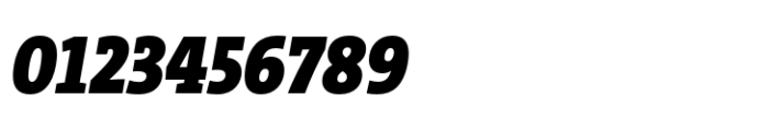 TheSerif SemiCondensed Black Italic Font OTHER CHARS