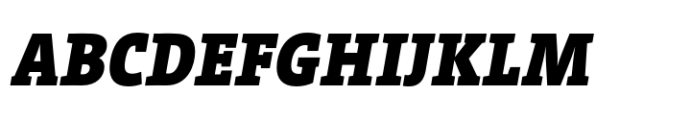 TheSerif SemiCondensed Black Italic Font