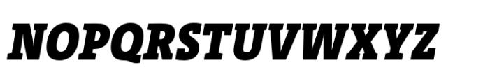 TheSerif SemiCondensed Black Italic Font UPPERCASE