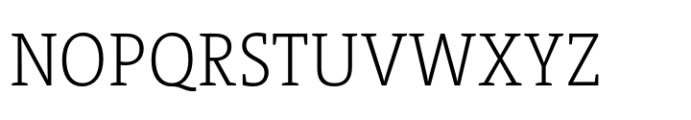 TheSerif SemiCondensed ExtraLight Font UPPERCASE