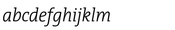 TheSerif SemiCondensed Light Italic FONT