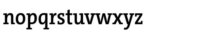 TheSerif SemiCondensed SemiBold Font LOWERCASE