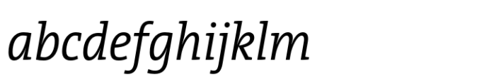 TheSerif SemiCondensed SemiLight Italic FONT