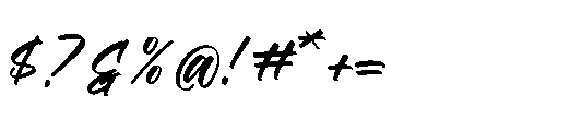 Theglath Regular Font OTHER CHARS